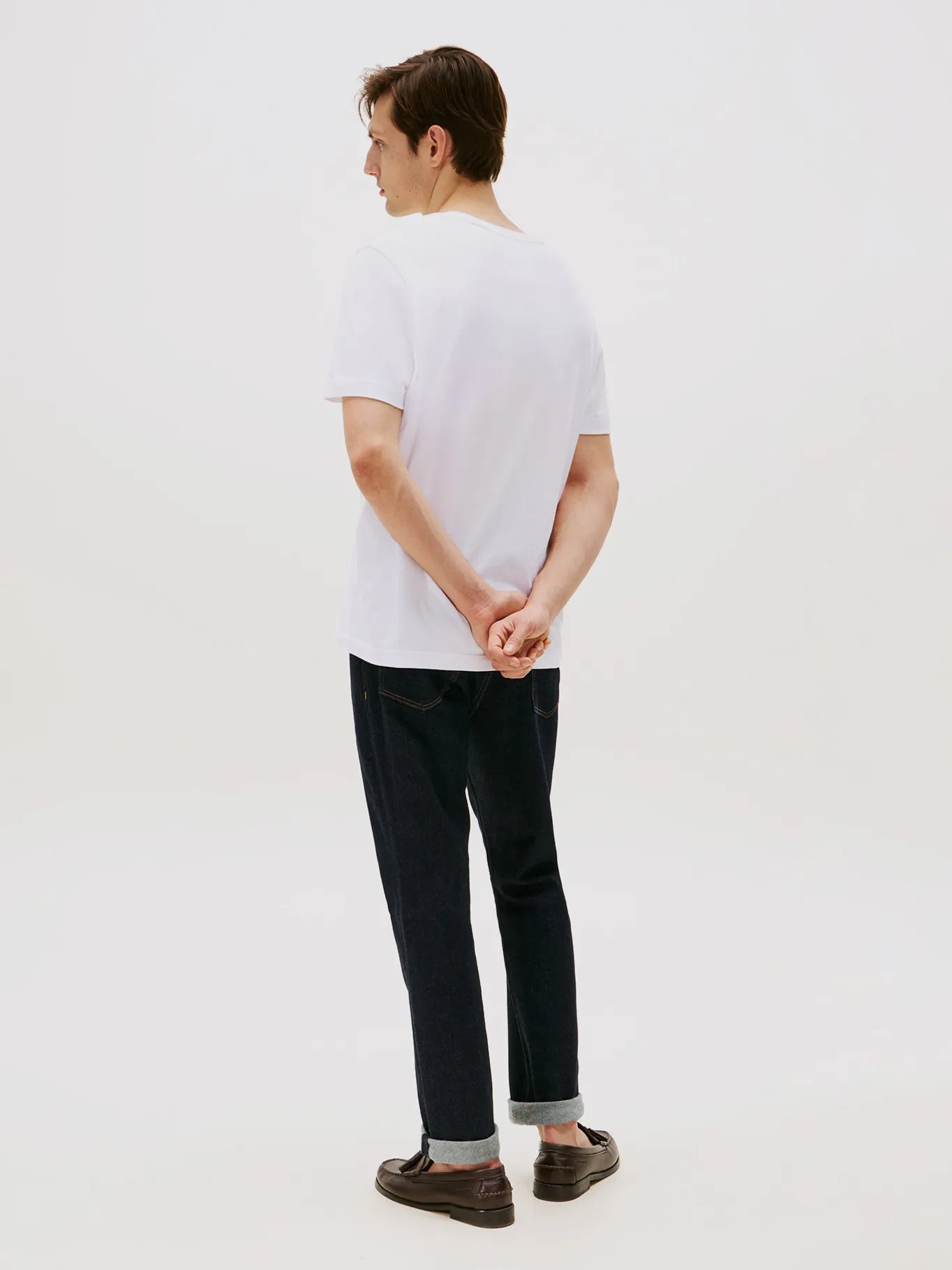 Polera Hombre Essential Solid Regular Fit Blanca