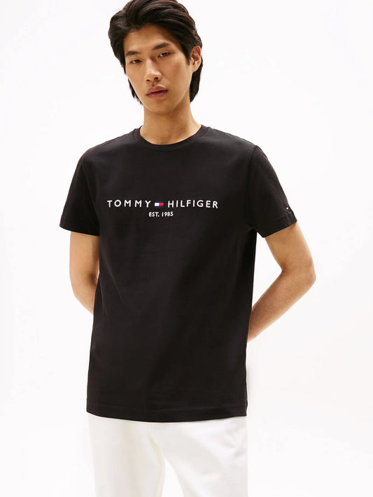 Polera Hombr Im Core Logo Slim Fit Negra