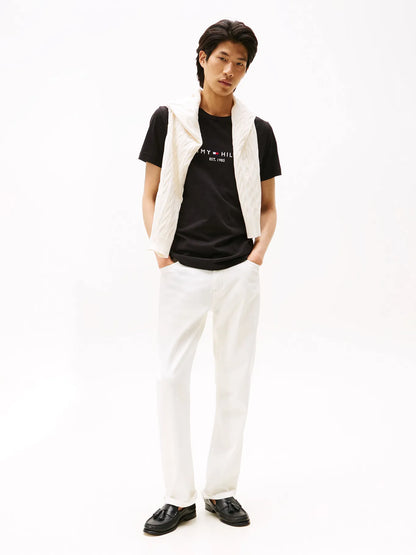 Polera Hombr Im Core Logo Slim Fit Negra
