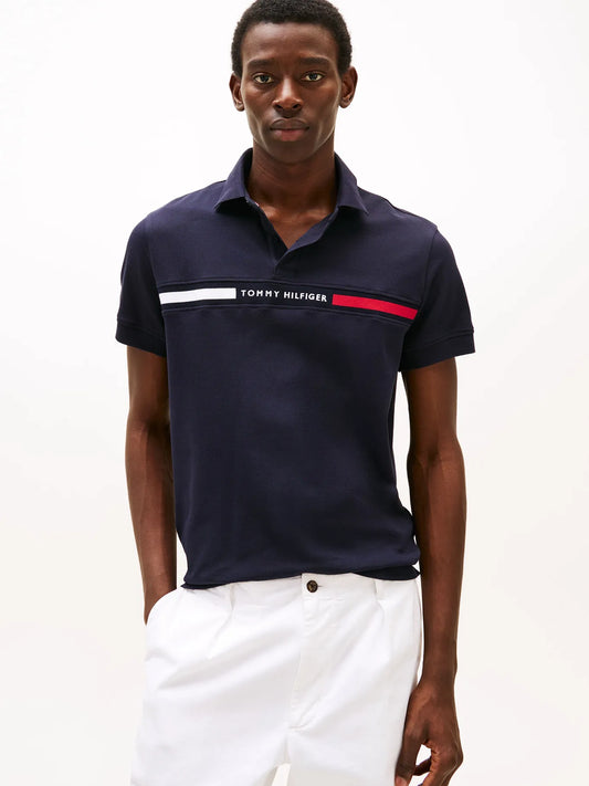 Polera Hombre Polo Chest Insert Logo Regular Fit Azul