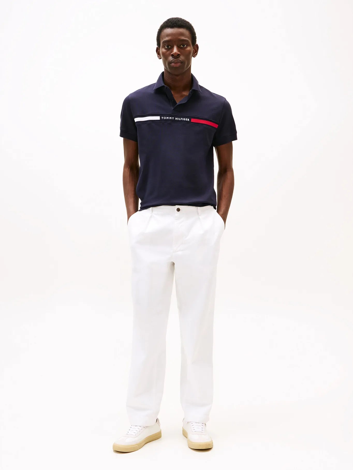 Polera Hombre Polo Chest Insert Logo Regular Fit Azul
