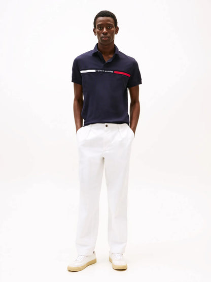 Polera Hombre Polo Chest Insert Logo Regular Fit Azul