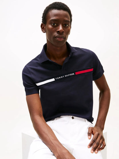 Polera Hombre Polo Chest Insert Logo Regular Fit Azul