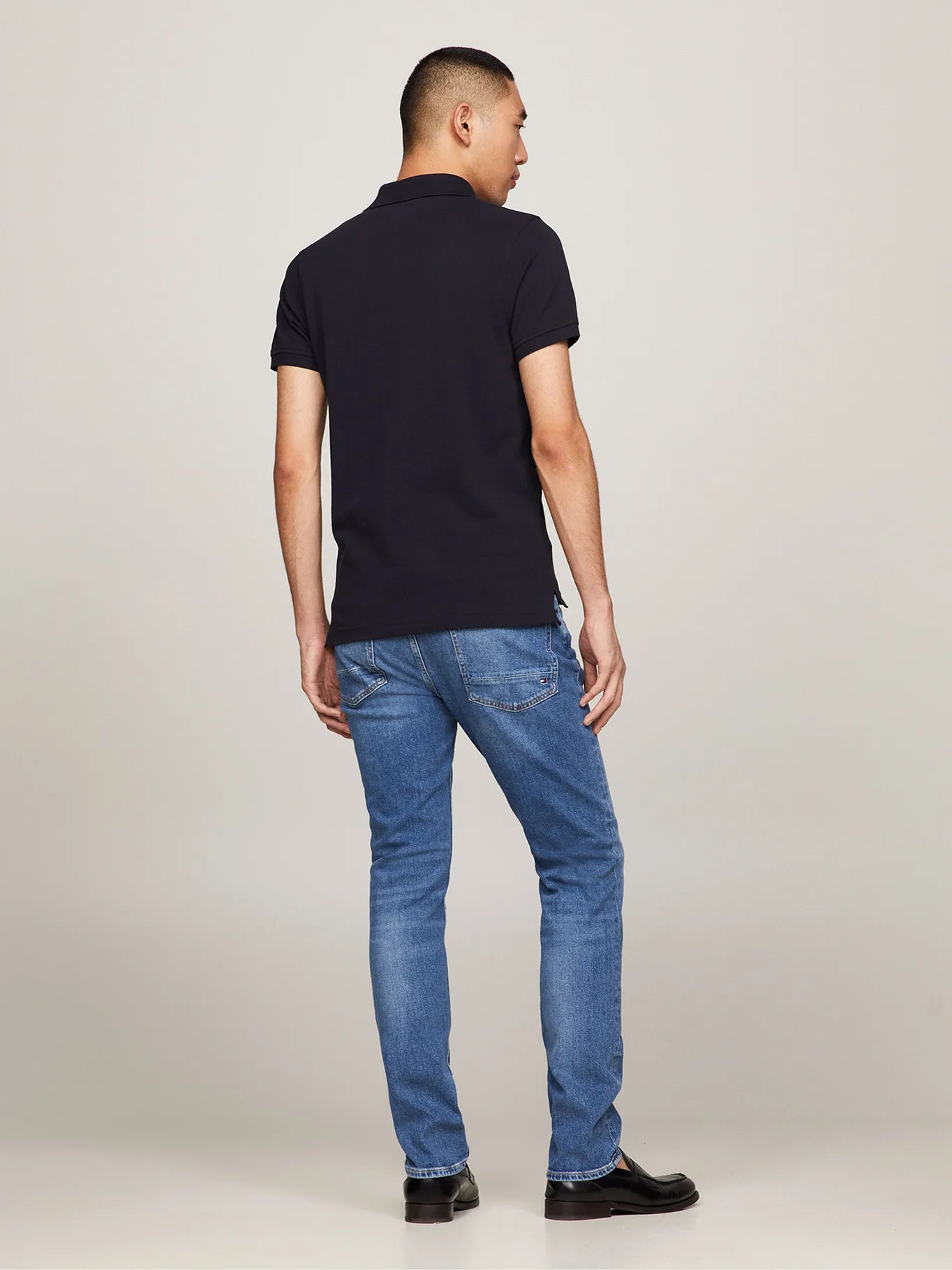 Polera Hombre Polo Logo 1985 Slim Fit Navy