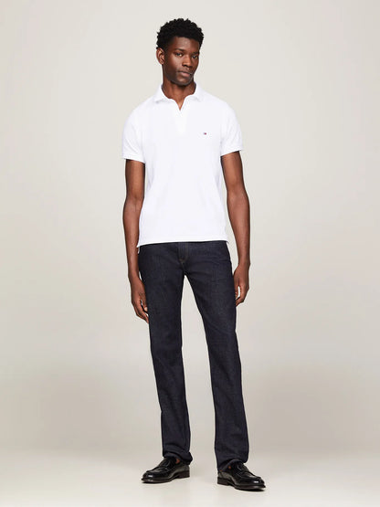 Polera Hombre Polo Logo 1985 Slim Fit Blanca