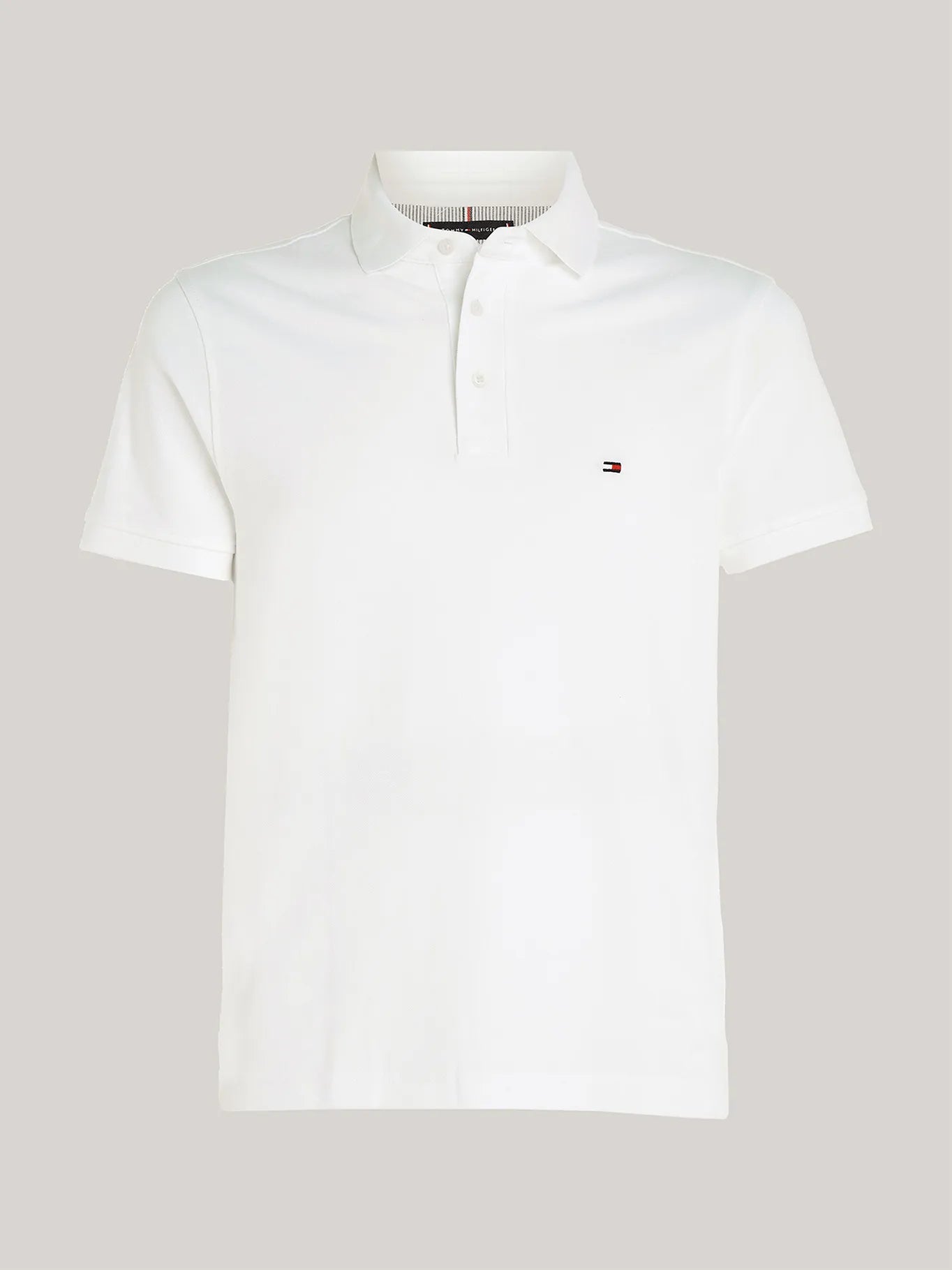 Polera Hombre Polo Logo 1985 Slim Fit Blanca