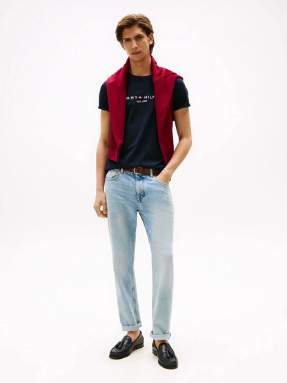 Polera Hombre Im Core Logo Slim Fit Navy