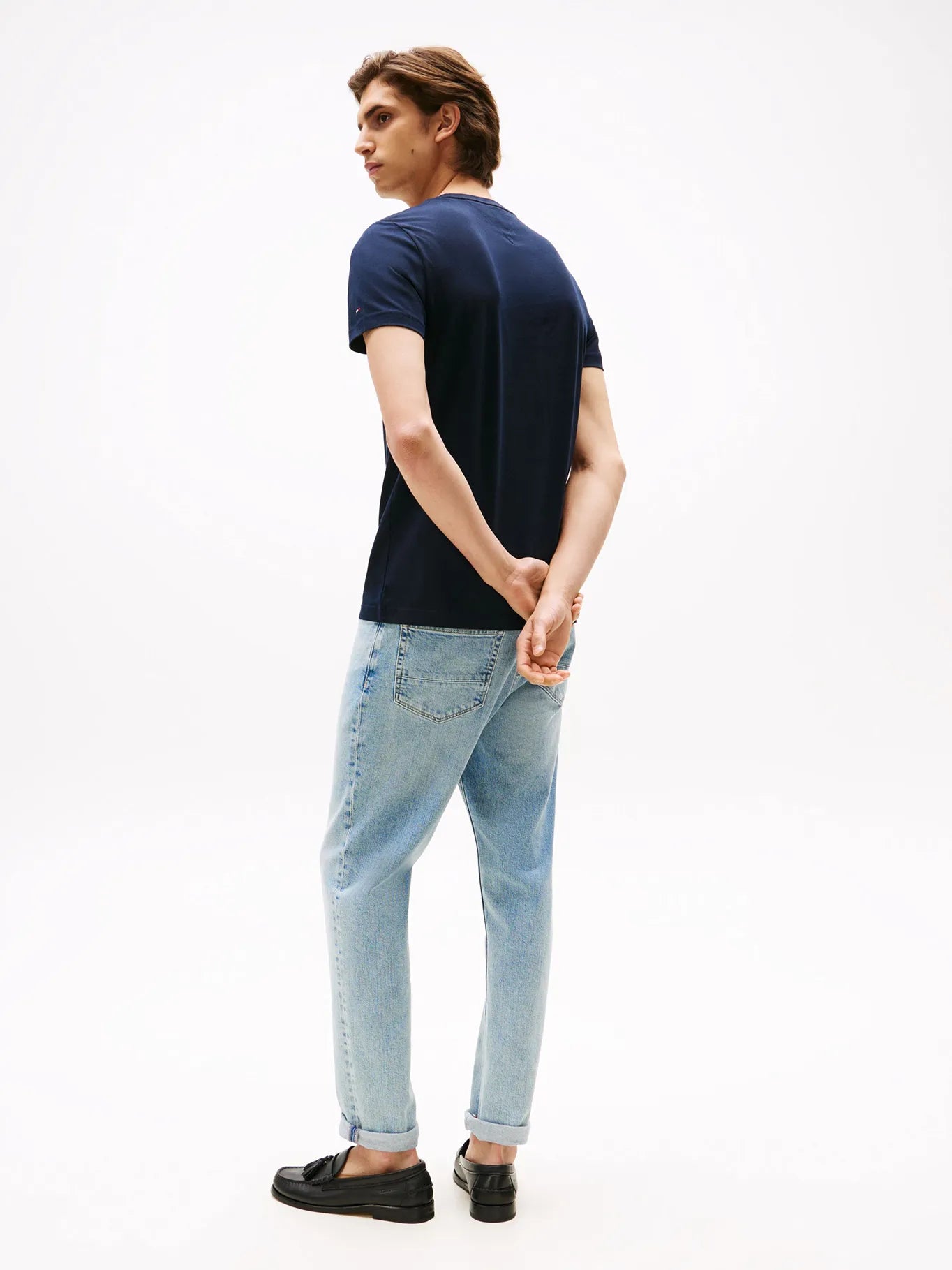 Polera Hombre Im Core Logo Slim Fit Navy