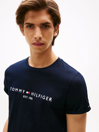 Polera Hombre Im Core Logo Slim Fit Navy
