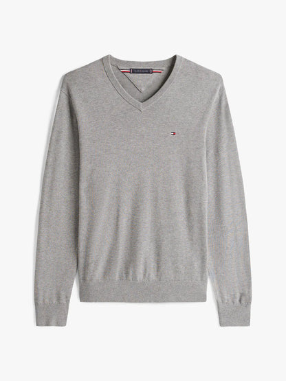 Sweater Hombre Básico Signature V-Neck Gris