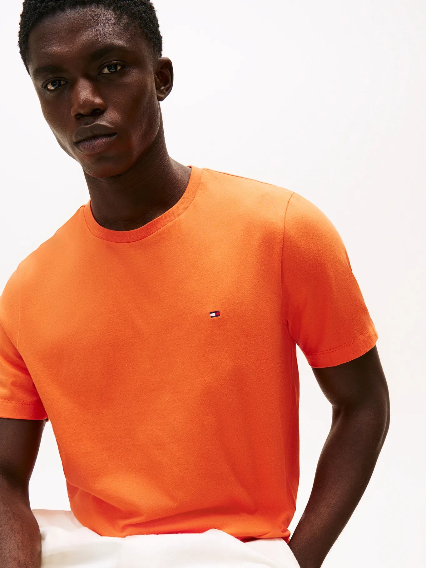 Polera Hombre Essential C-Neck Regular Fit Orange