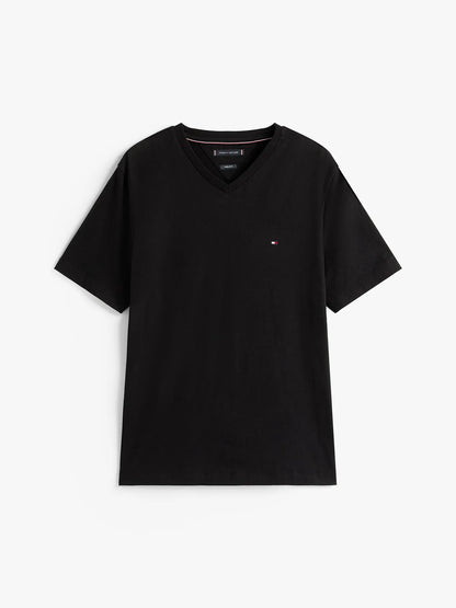 Polera Hombre Essential V-Neck Regular Fit Negra
