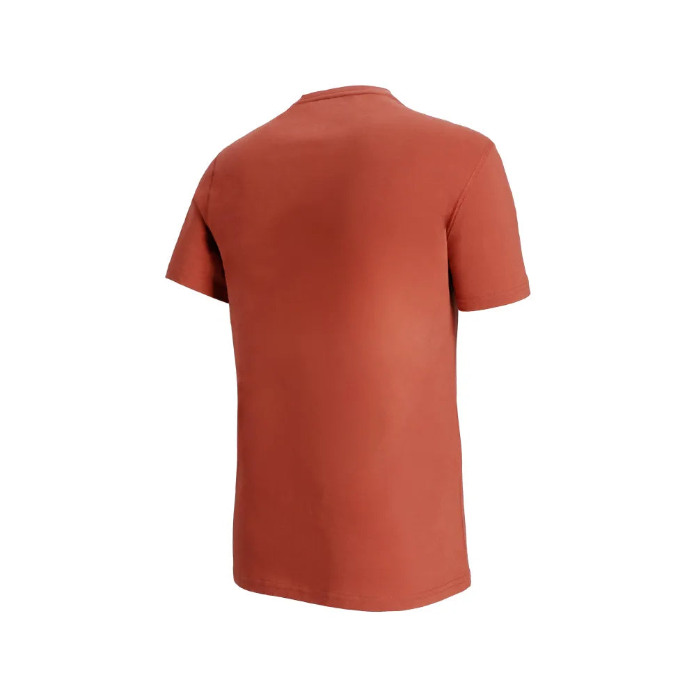 Polera Hombre Manga Corta Pima Pocket Rojo
