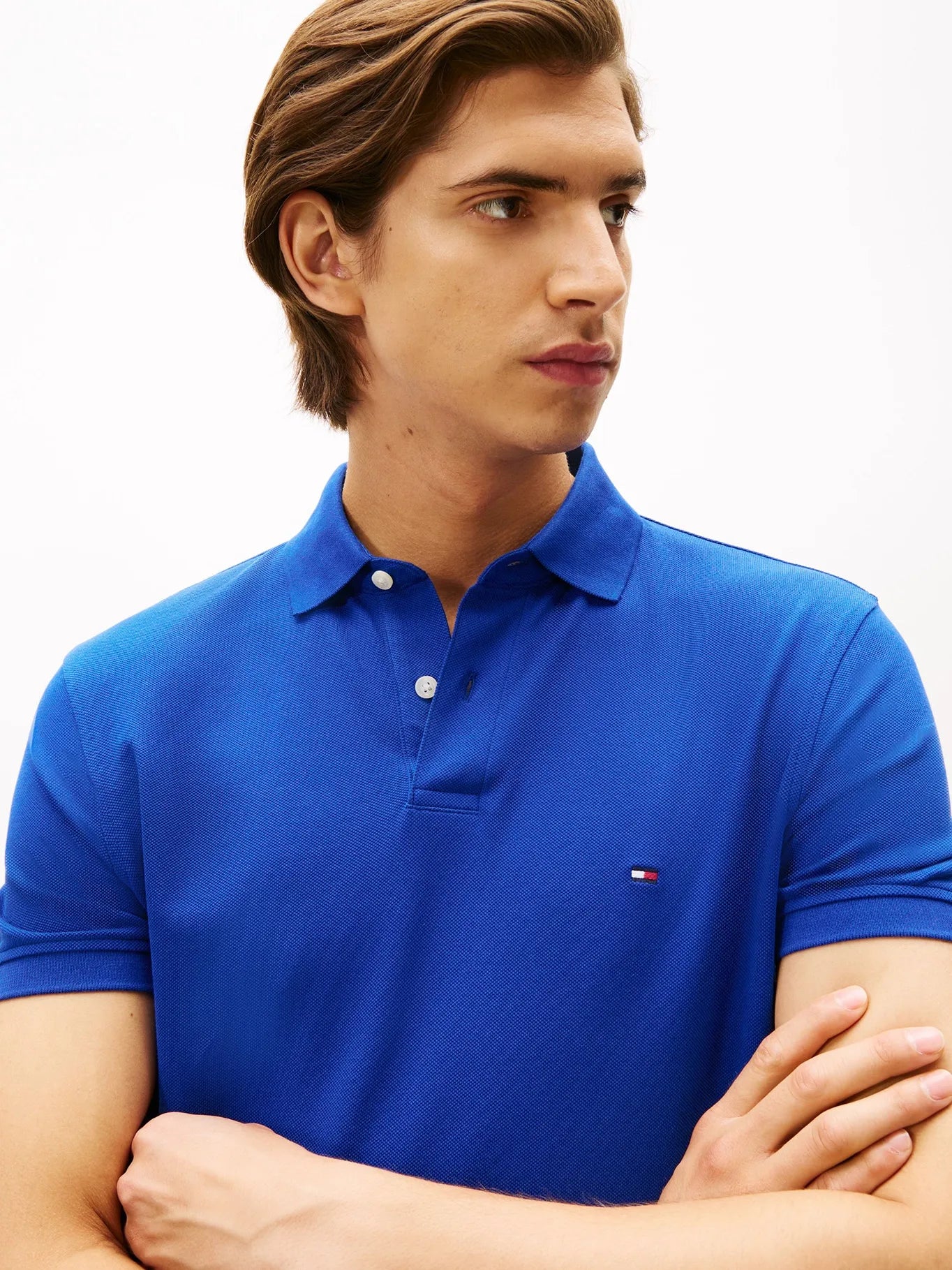 Polera Hombre Polo Logo 1985 Slim Fit Azul