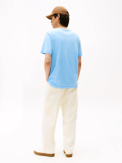 Polera Hombre Essential C-Neck Regular Fit Celeste