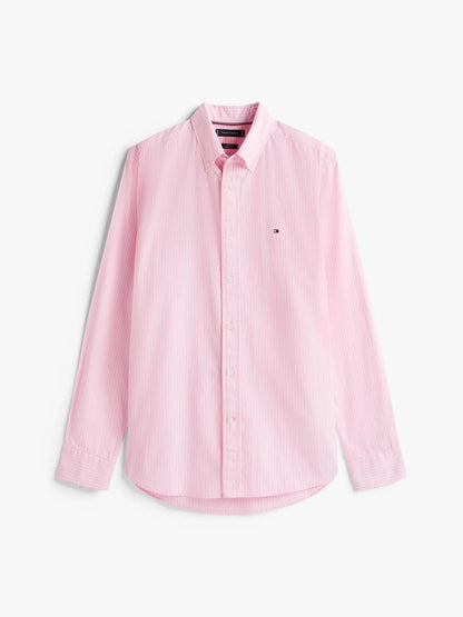 Camisa Hombre Core De Popelín Regular Fit Rosada