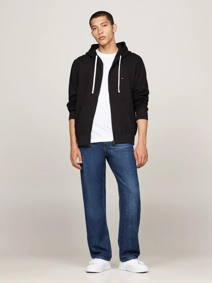 Polerón Hombre Hoodie Essential Con Cierre Black