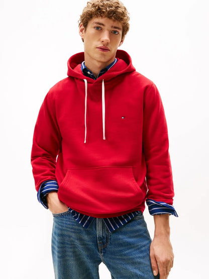 Polerón Hombre Essential Con Logo Bordado Rojo
