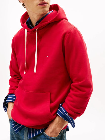 Polerón Hombre Essential Con Logo Bordado Rojo