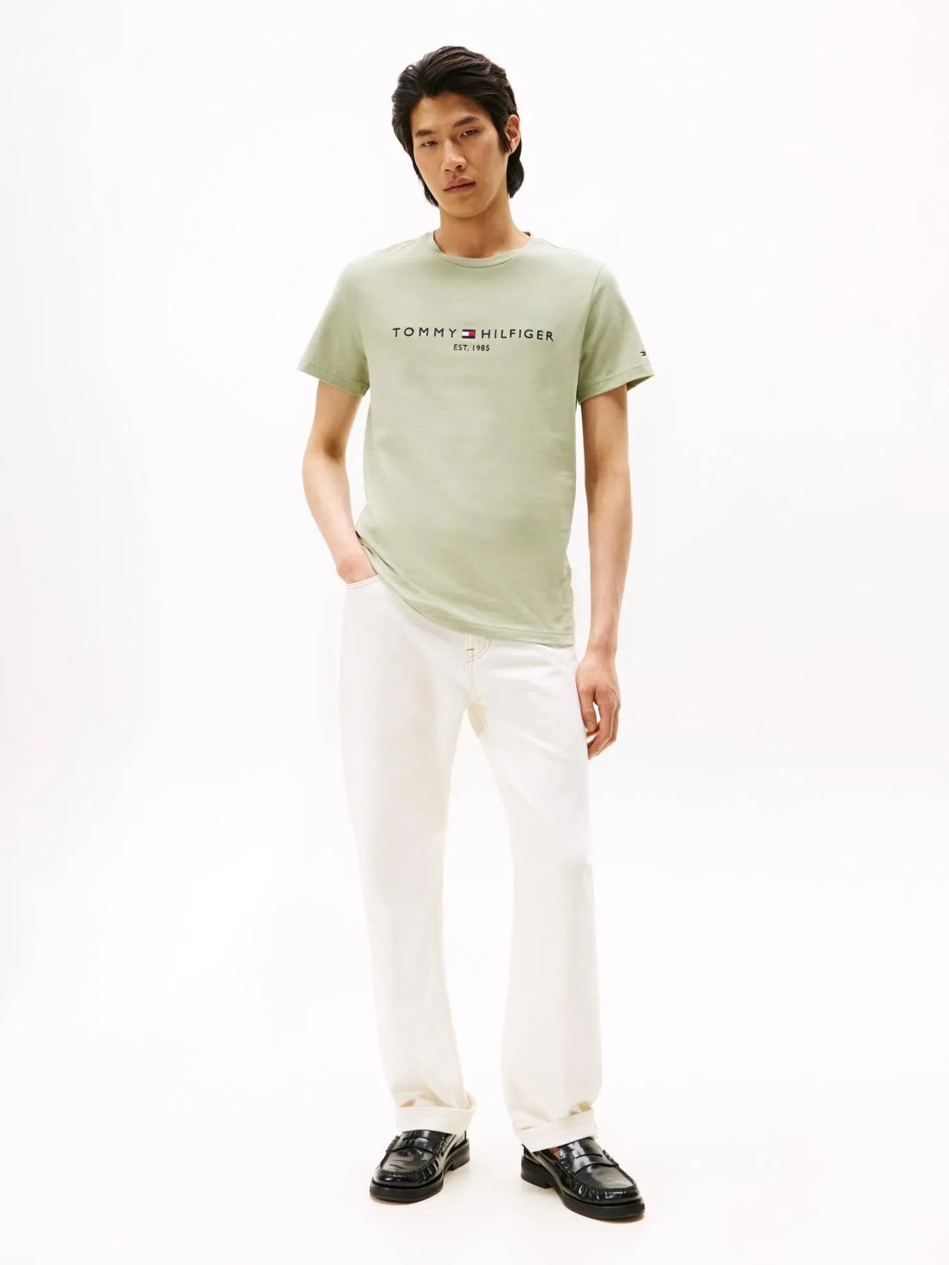 Polera Hombre Organic Cotton Slim Fit Verde