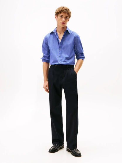 Camisa Hombre Core De Popelín Regular Fit Azul