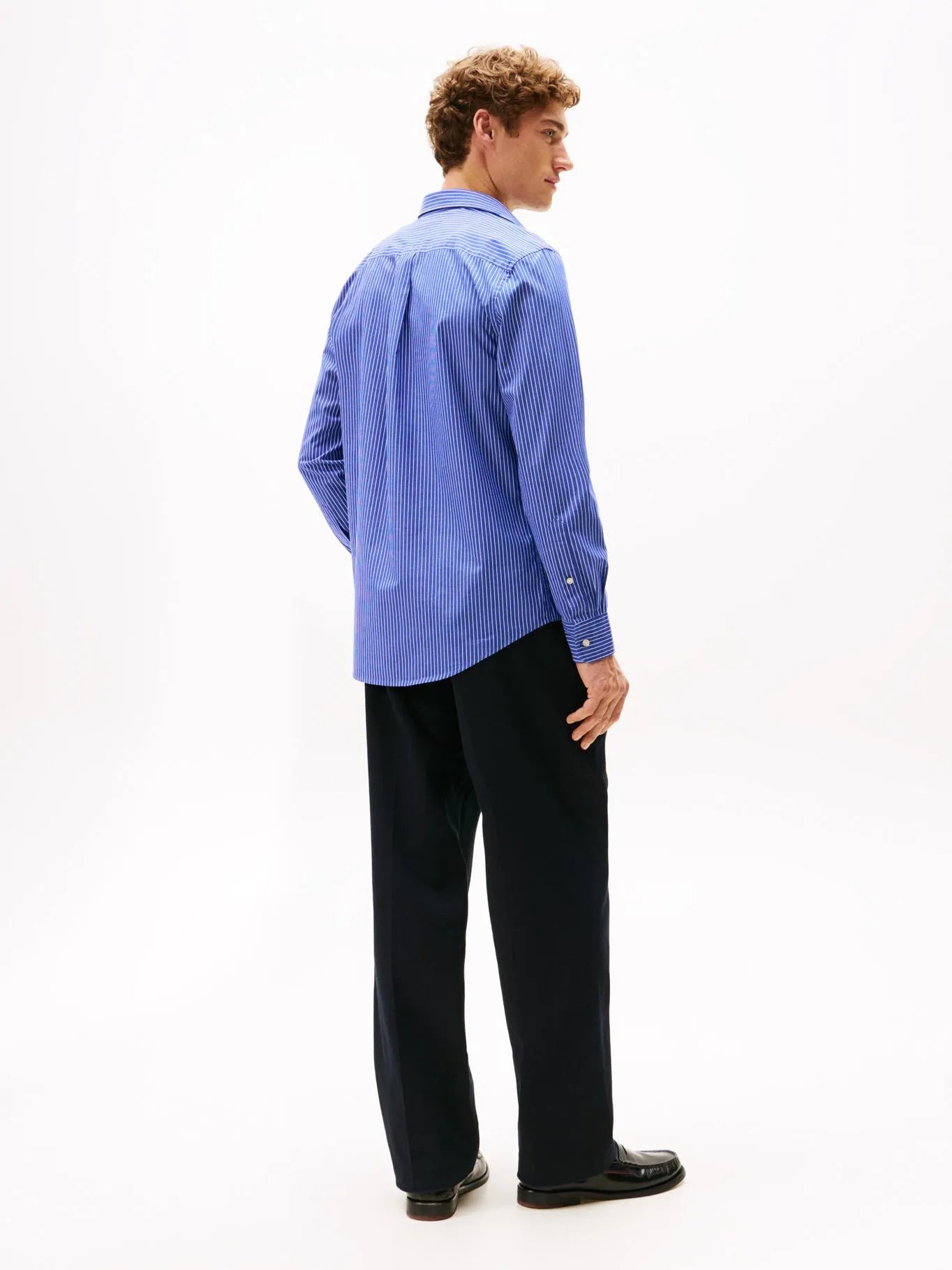 Camisa Hombre Core De Popelín Regular Fit Azul