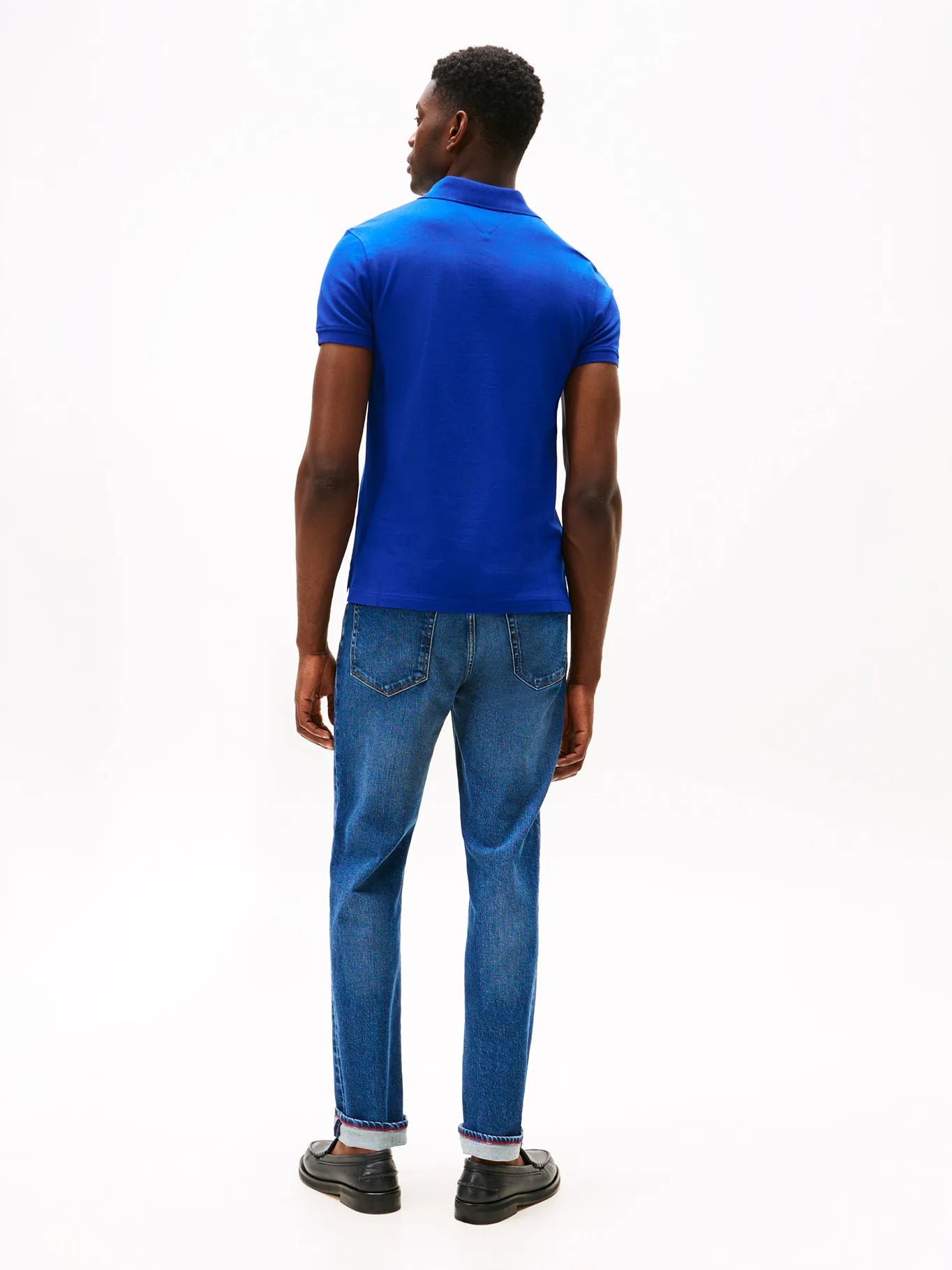 Polera Hombre Polo Im Collection 1985 Slim Fit Azul Eléctrico