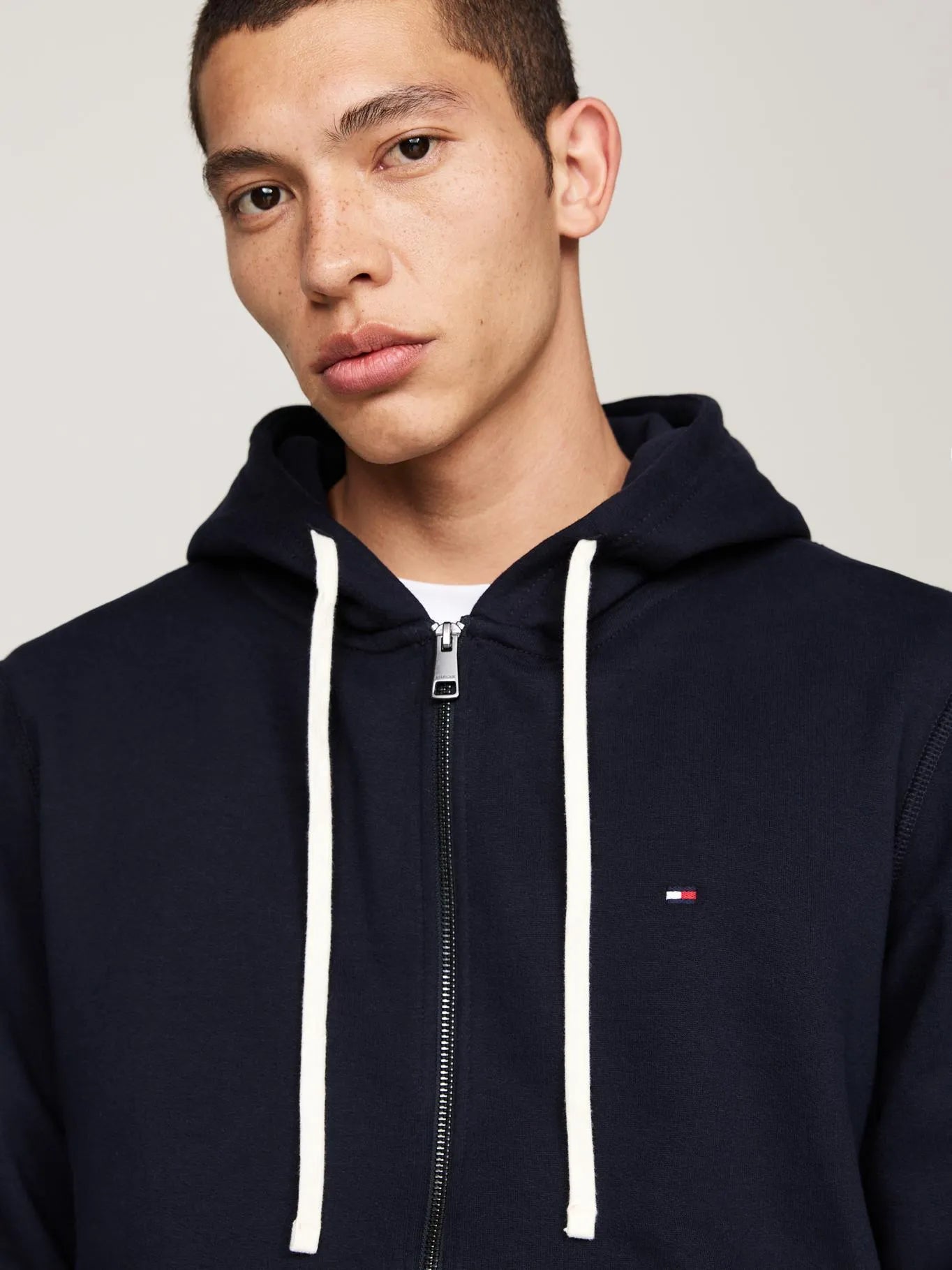 Polerón Hombre Hoodie Essential Con Cierre Navy