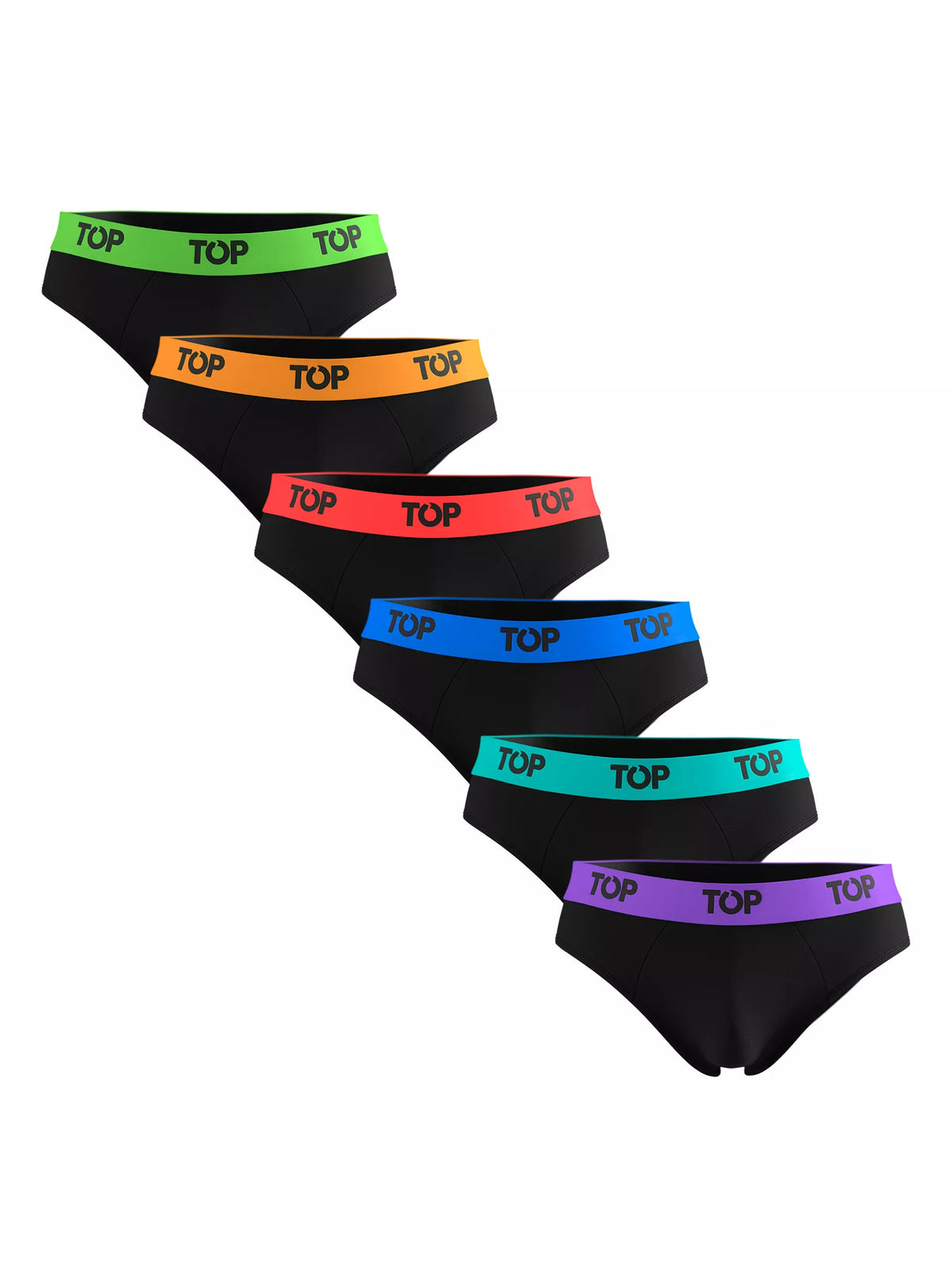 Pack de 6 Slip Hombre Colores