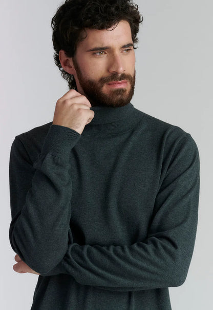 Sweater Hombre Turtle Neck F Smart Casual Graphite