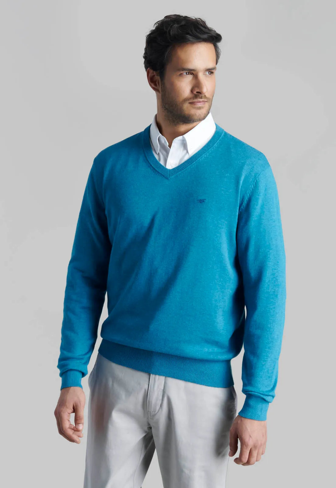 sweater-hombre-v-neck-melange-river