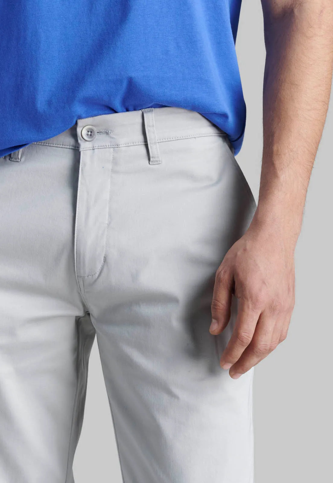 Pantalón Hombre Twill Without Pleats L/33 Business Dk Ash