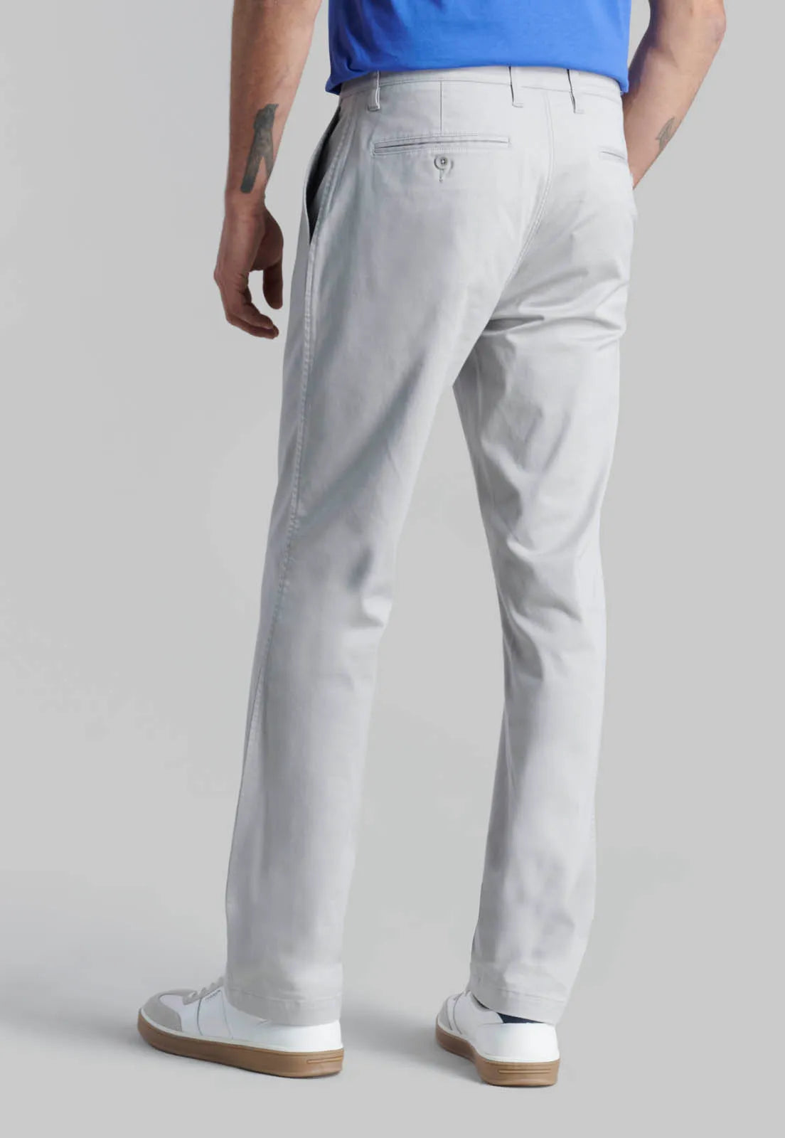 Pantalón Hombre Twill Without Pleats L/33 Business Dk Ash