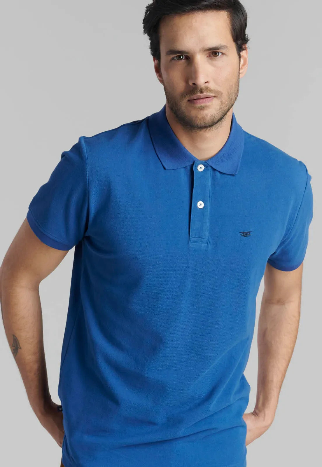polera-hombre-pique-básica-steel