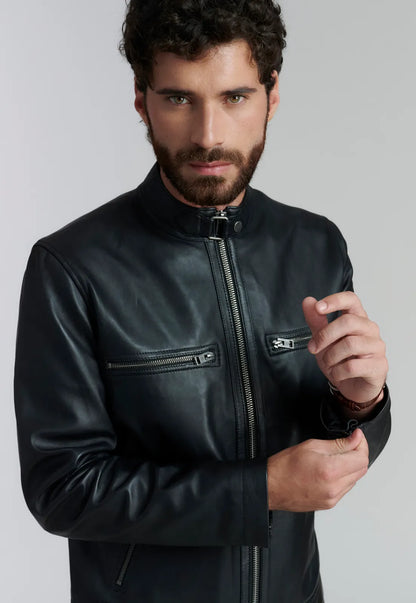 Chaqueta Hombre Biker Colorado Fjs Black