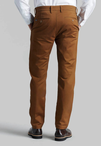 Pantalón Hombre Twill Slim /33 Camel