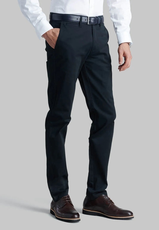 Pantalón Hombre Black Twill Slim /33 Negro