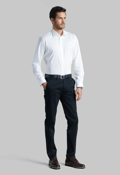 Pantalón Hombre Black Twill Slim /33 Negro