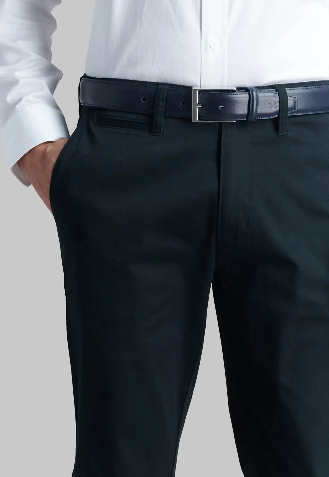 Pantalón Hombre Black Twill Slim /33 Negro