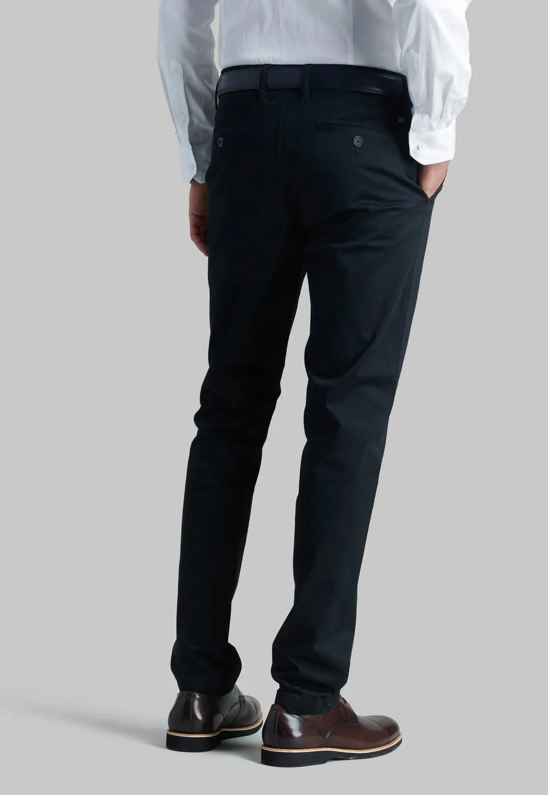 Pantalón Hombre Black Twill Slim /33 Negro