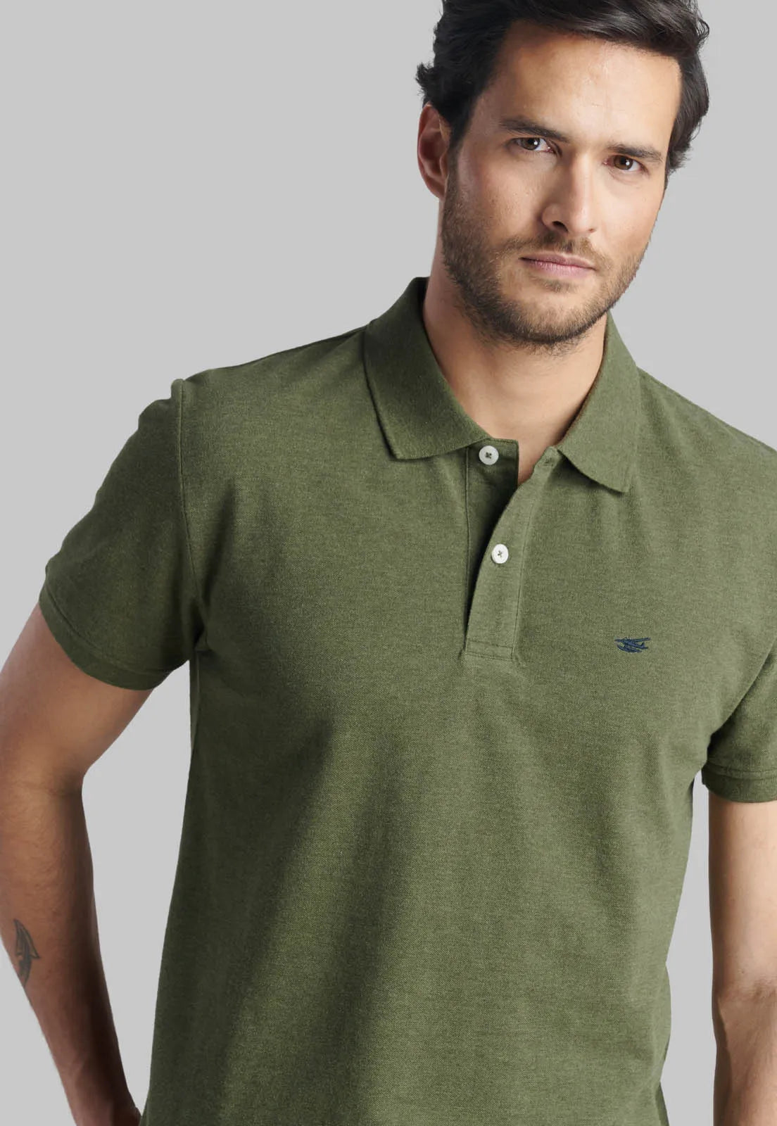 polera-hombre-pique-básica-militar-melange