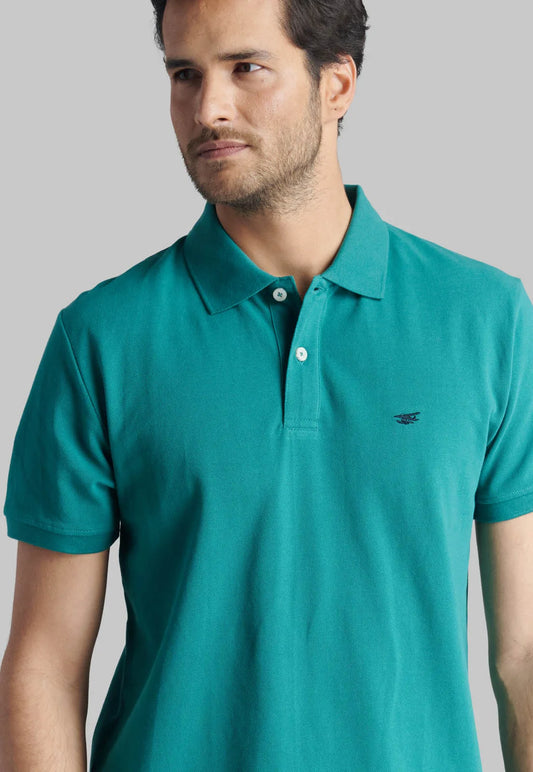 polera-hombre-pique-básica-green