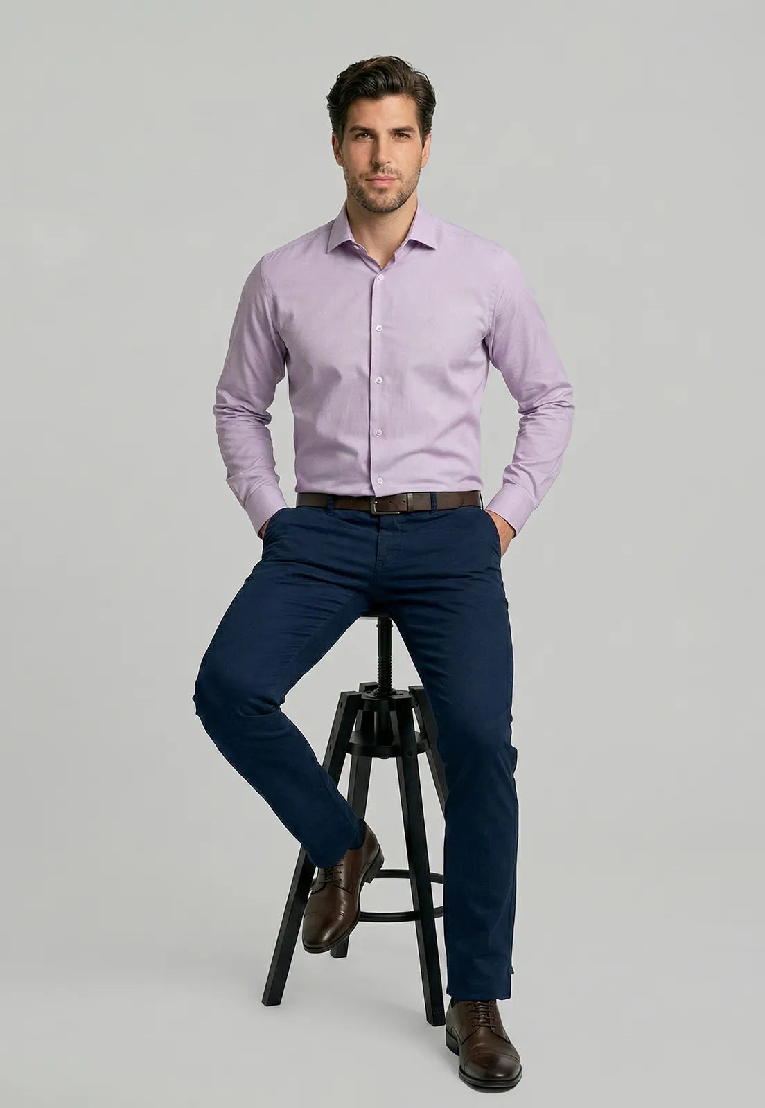 Camisa Hombre Concord Violeta