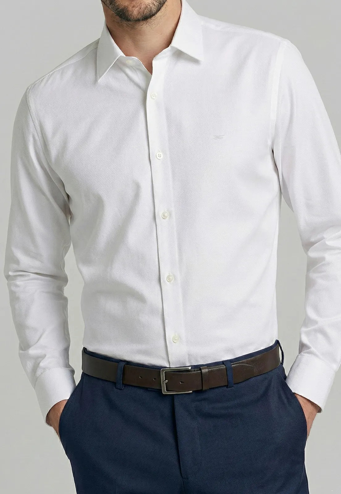Camisa Hombre Concord White