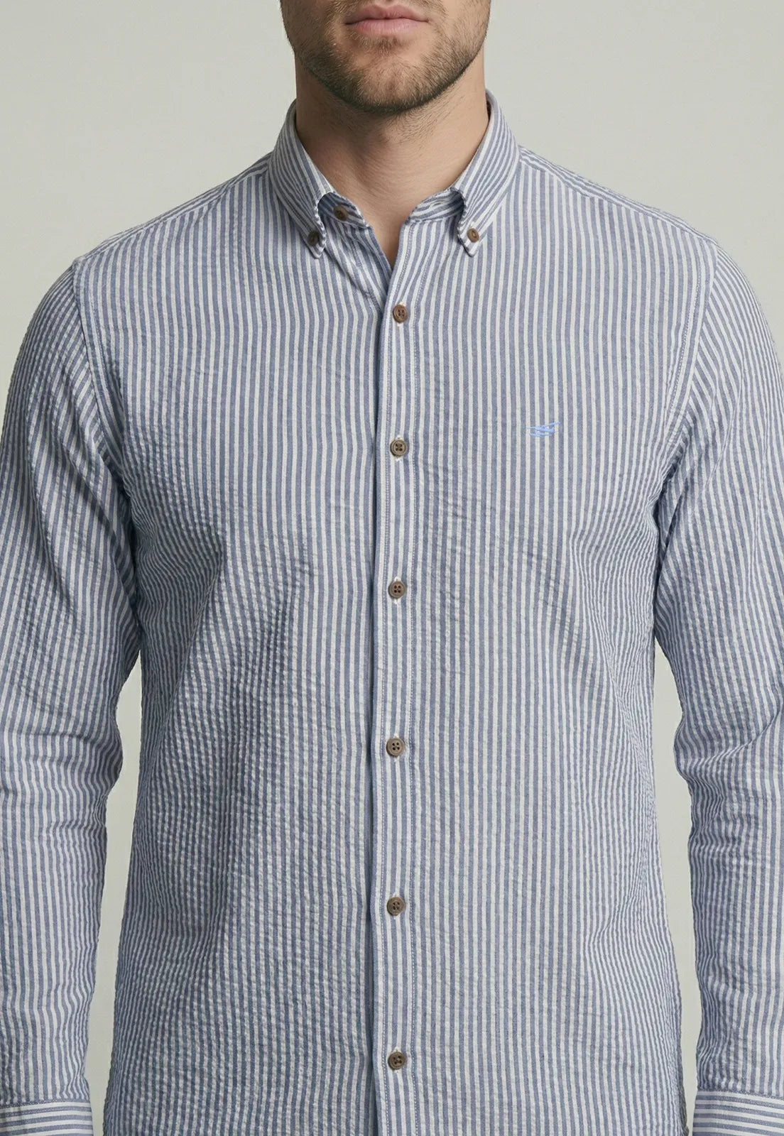 Camisa Hombre Palm Springs Blue