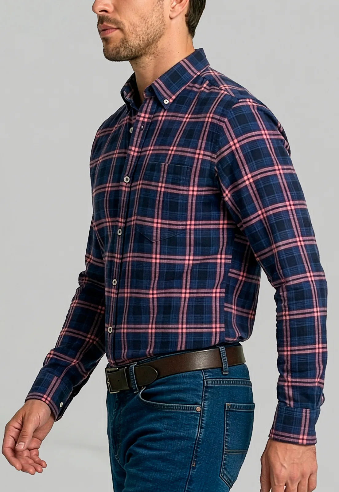 Camisa Hombre Monterrey Coral