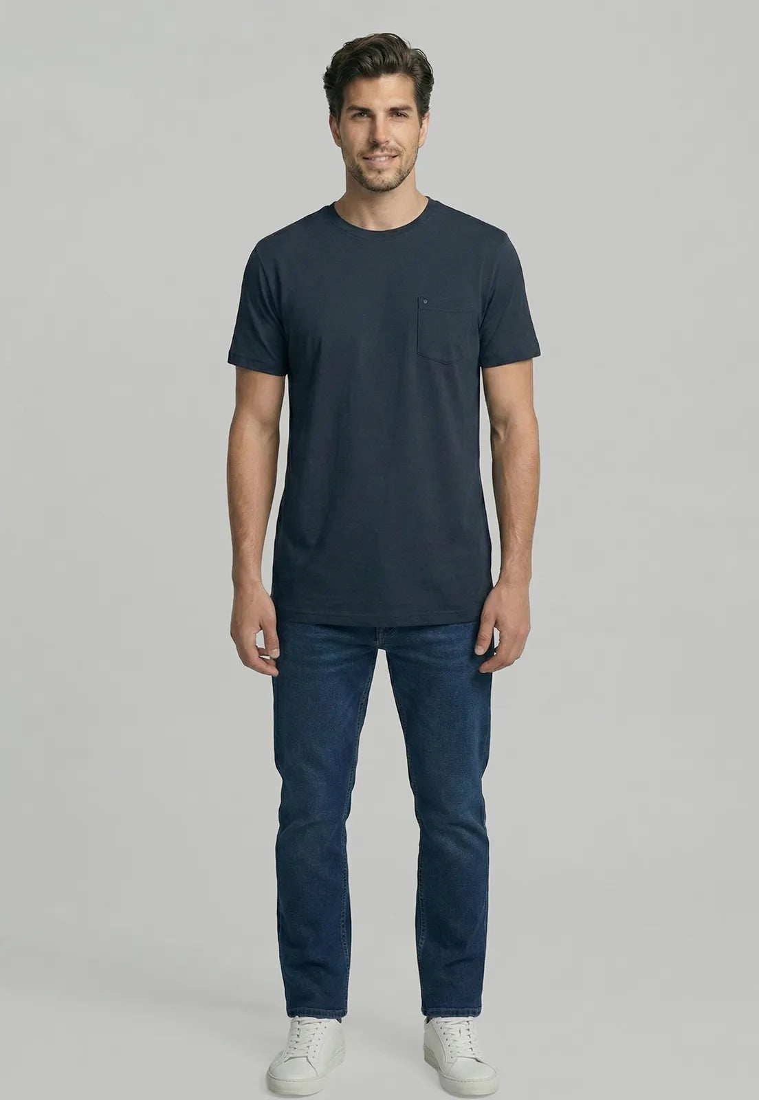 Polera Hombre Boston Navy
