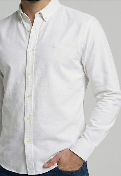 Camisa Hombre Sport Oxford White Men