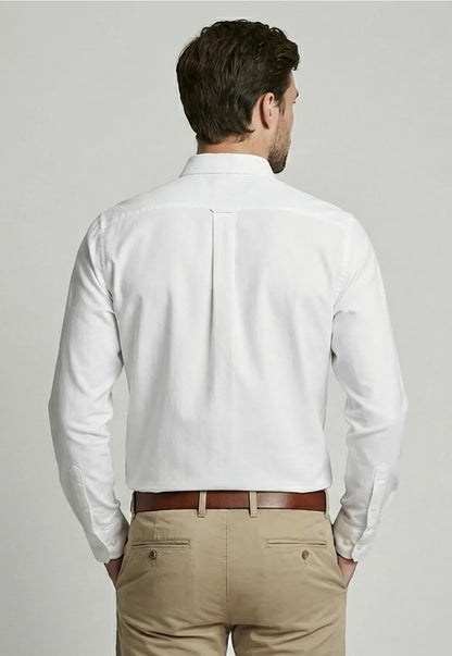 Camisa Hombre Smart Casual Oxford Tiza