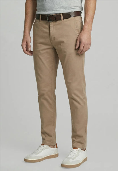 Pantalón Hombre Twill Without Pleats L/33 Beige Claro